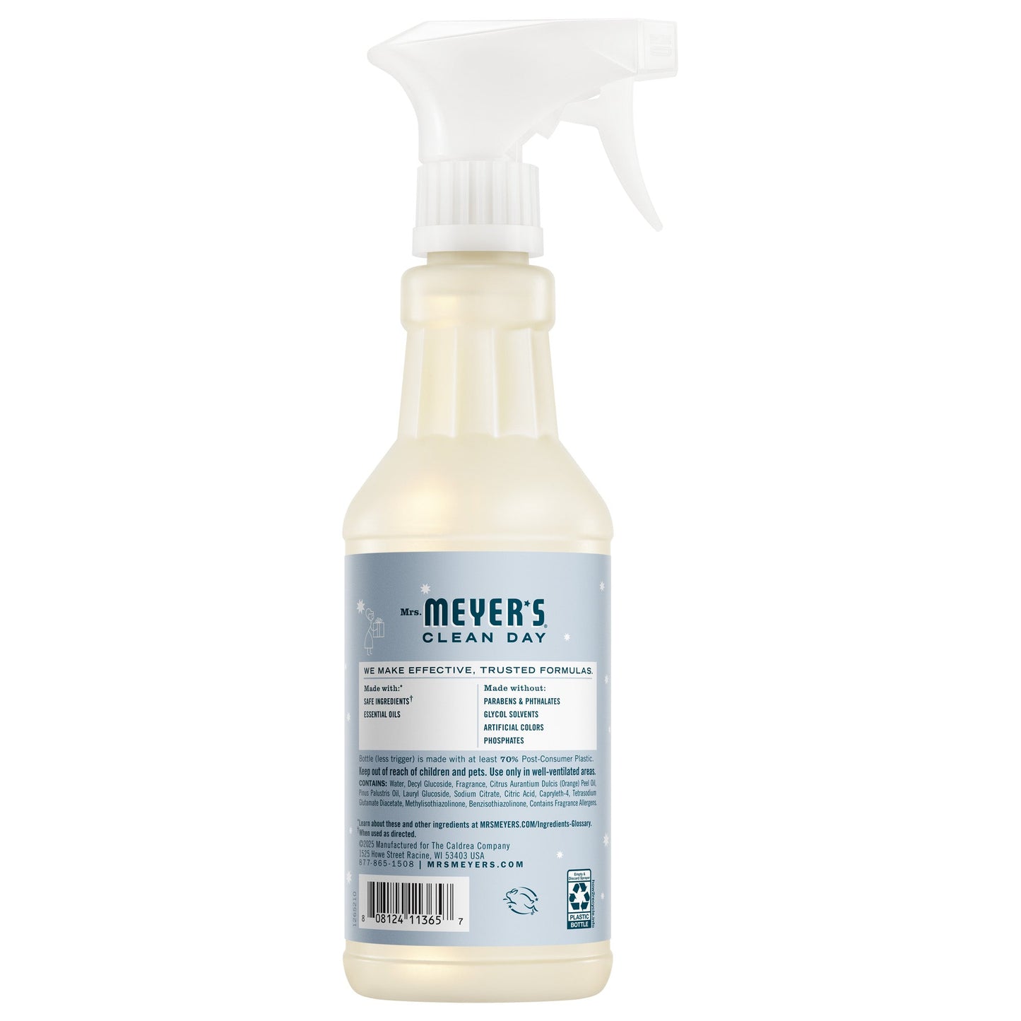 Mrs. Meyers Snowdrop Multi - Surface Everyday Cleaner 3 - count Bundle - with Convenient Multi-Product Use
