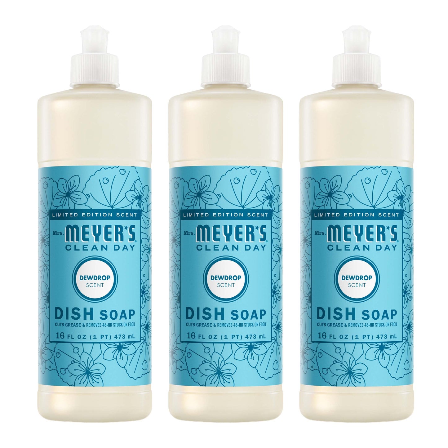 Dewdrop Dish Soap 3 - count Bundle - with Kitchen Cleanup