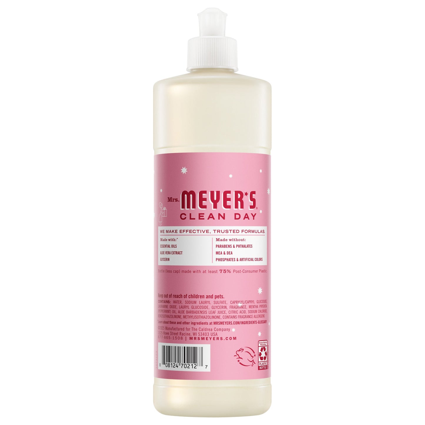 Mrs. Meyers Peppermint Dish Soap 3 - count bundle - with Kitchen Cleanup