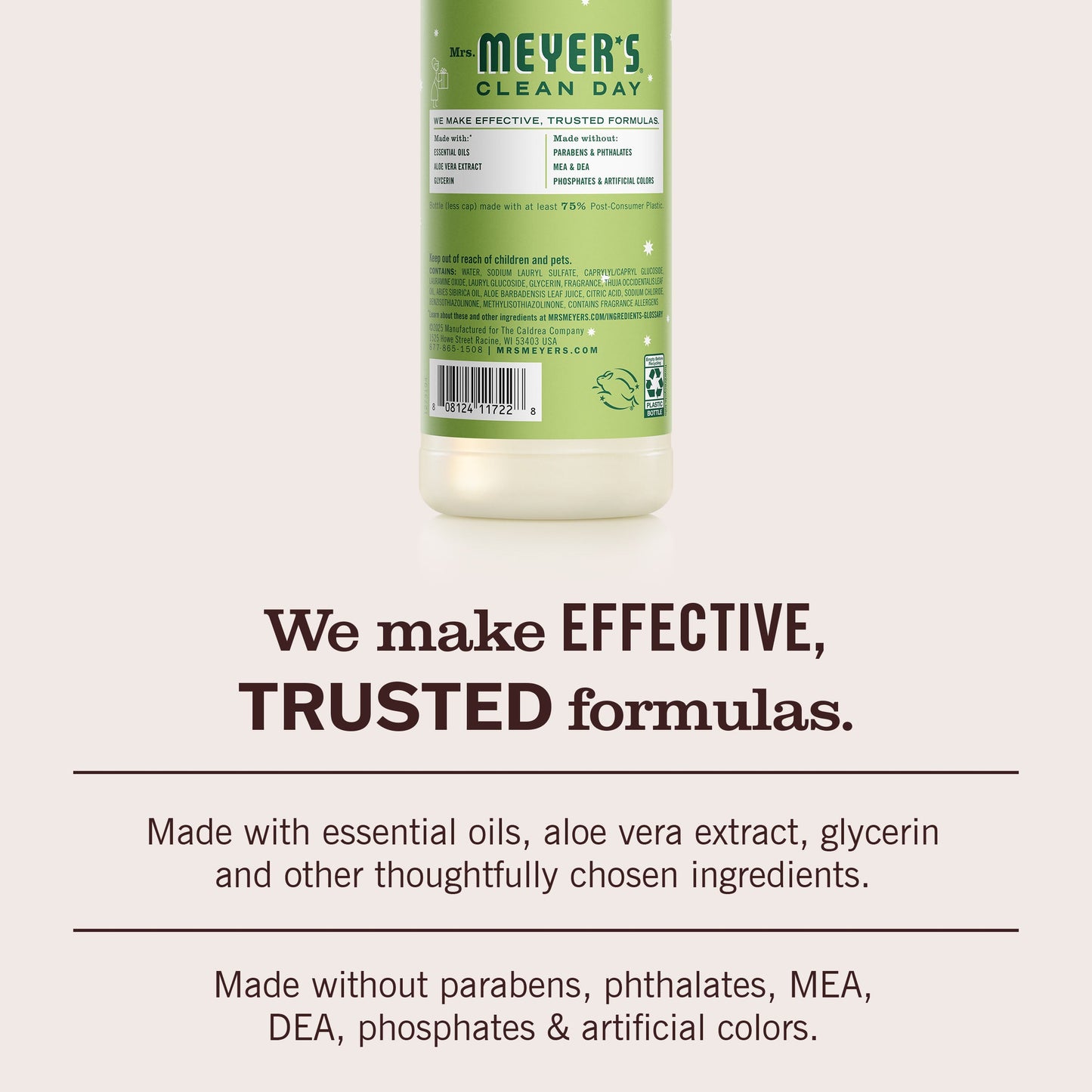 Mrs. Meyers Iowa Pine Dish Soap 3 - count bundle - with Kitchen Cleanup