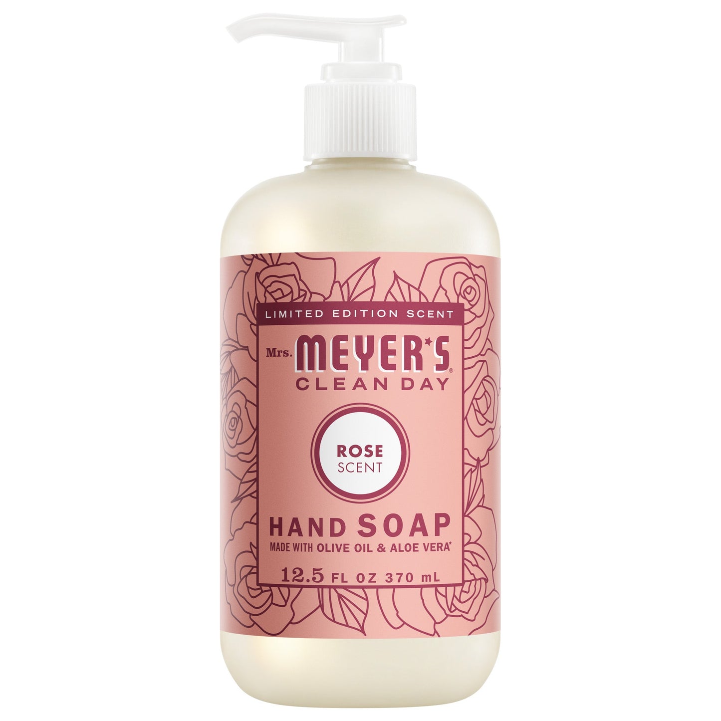 Mrs. Meyers Rose Liquid Hand Soap - with Everyday Cleansing