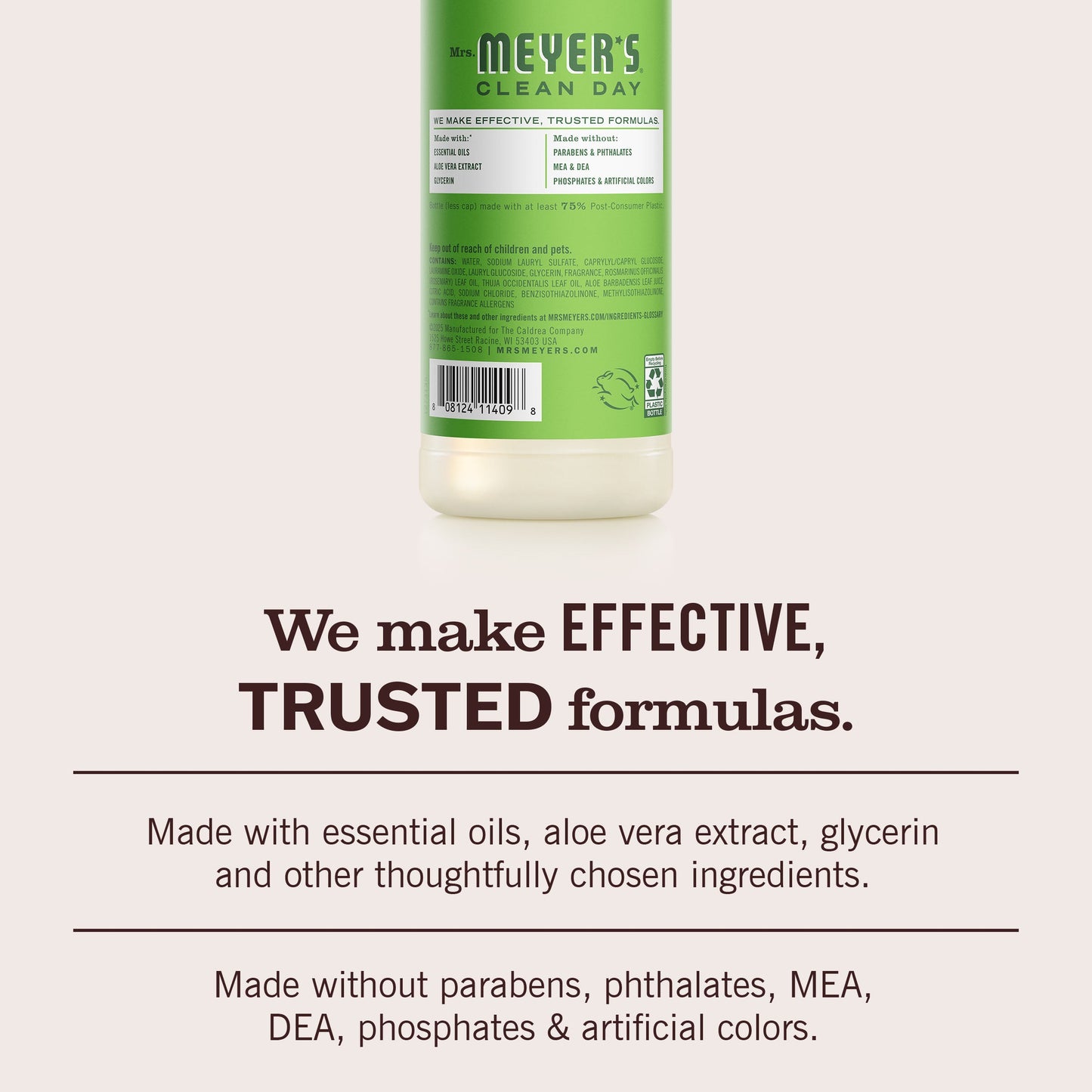 Fresh Cut Grass Liquid Dish Soap Mrs. Meyers - with Kitchen Cleanup