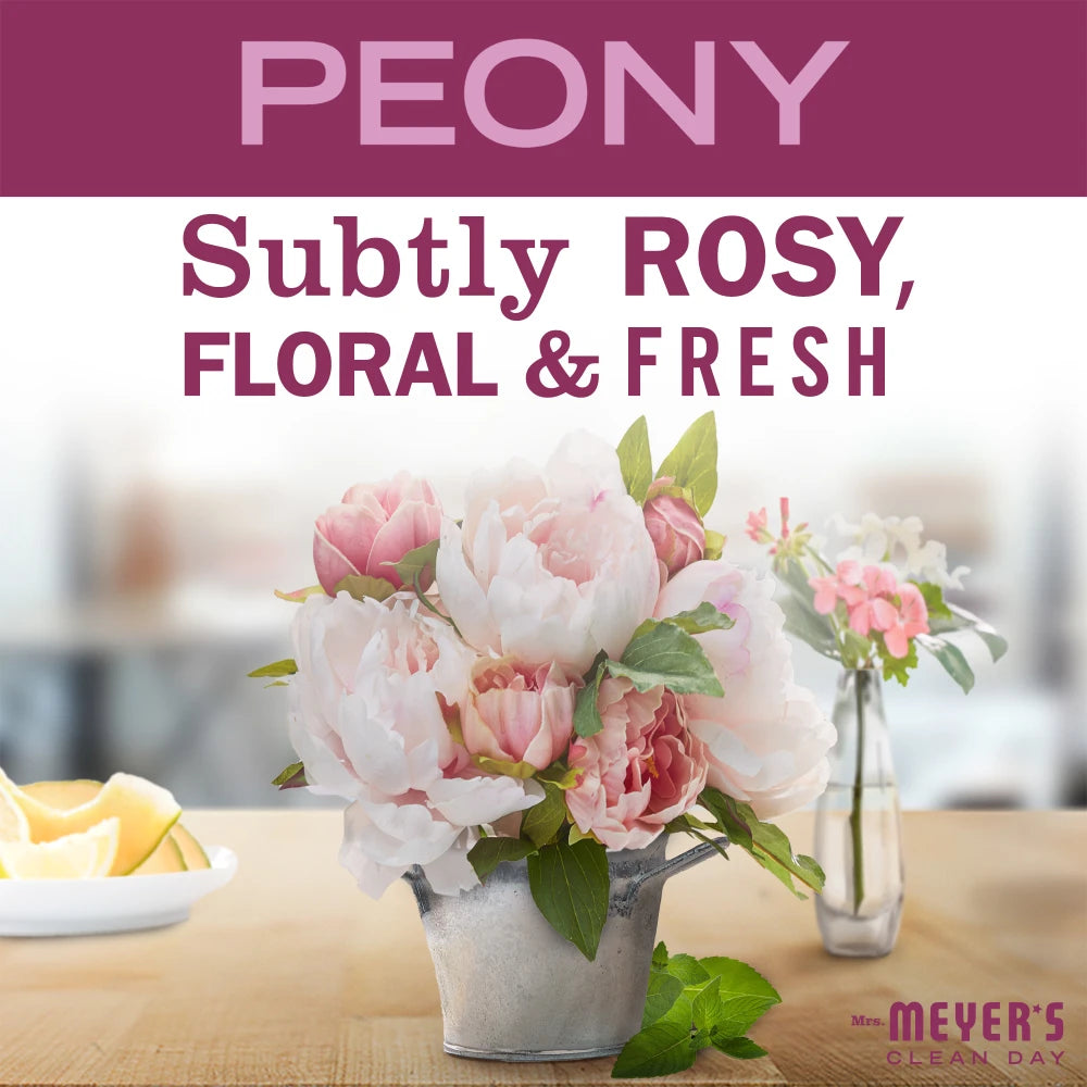 Mrs. Meyers Peony Soy Candle Small - with Garden-Inspired Scent