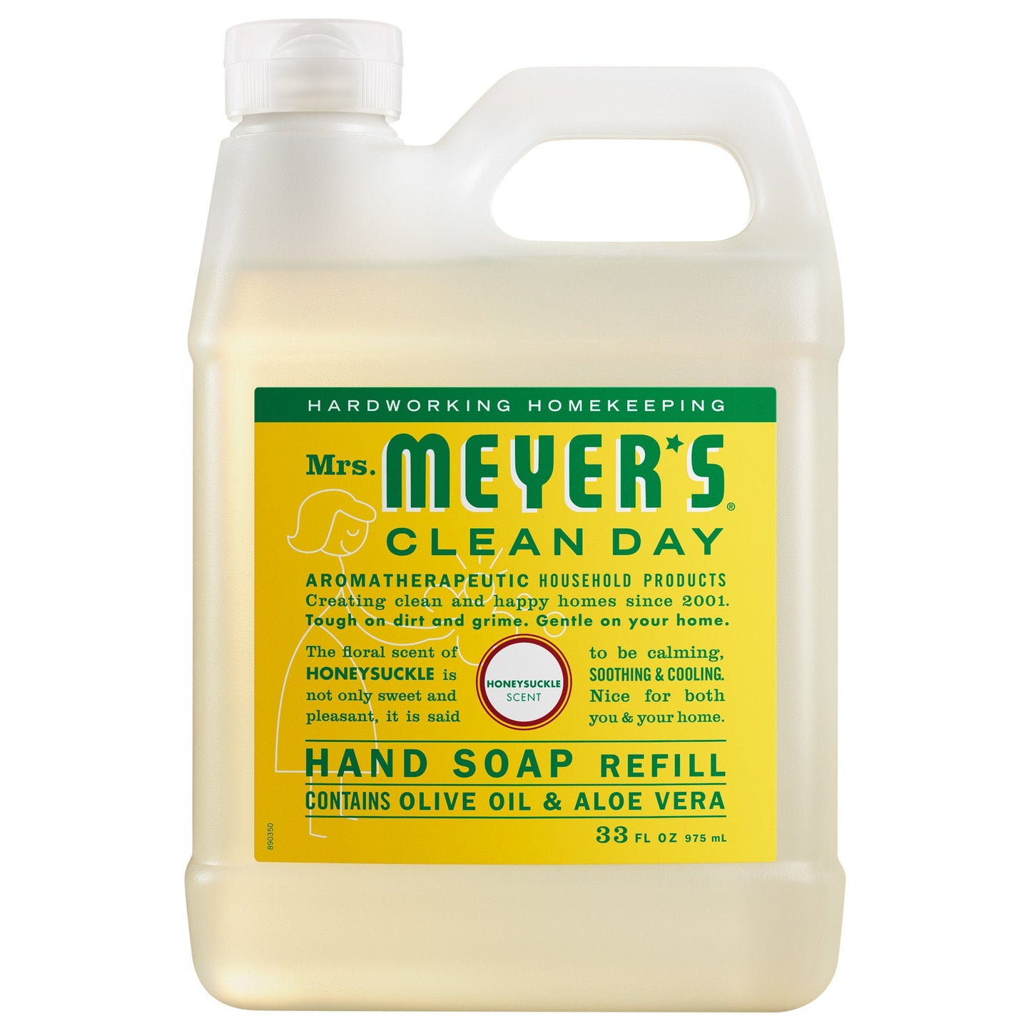 Mrs. Meyers Honeysuckle Liquid Hand Soap Refill - with Everyday Cleansing
