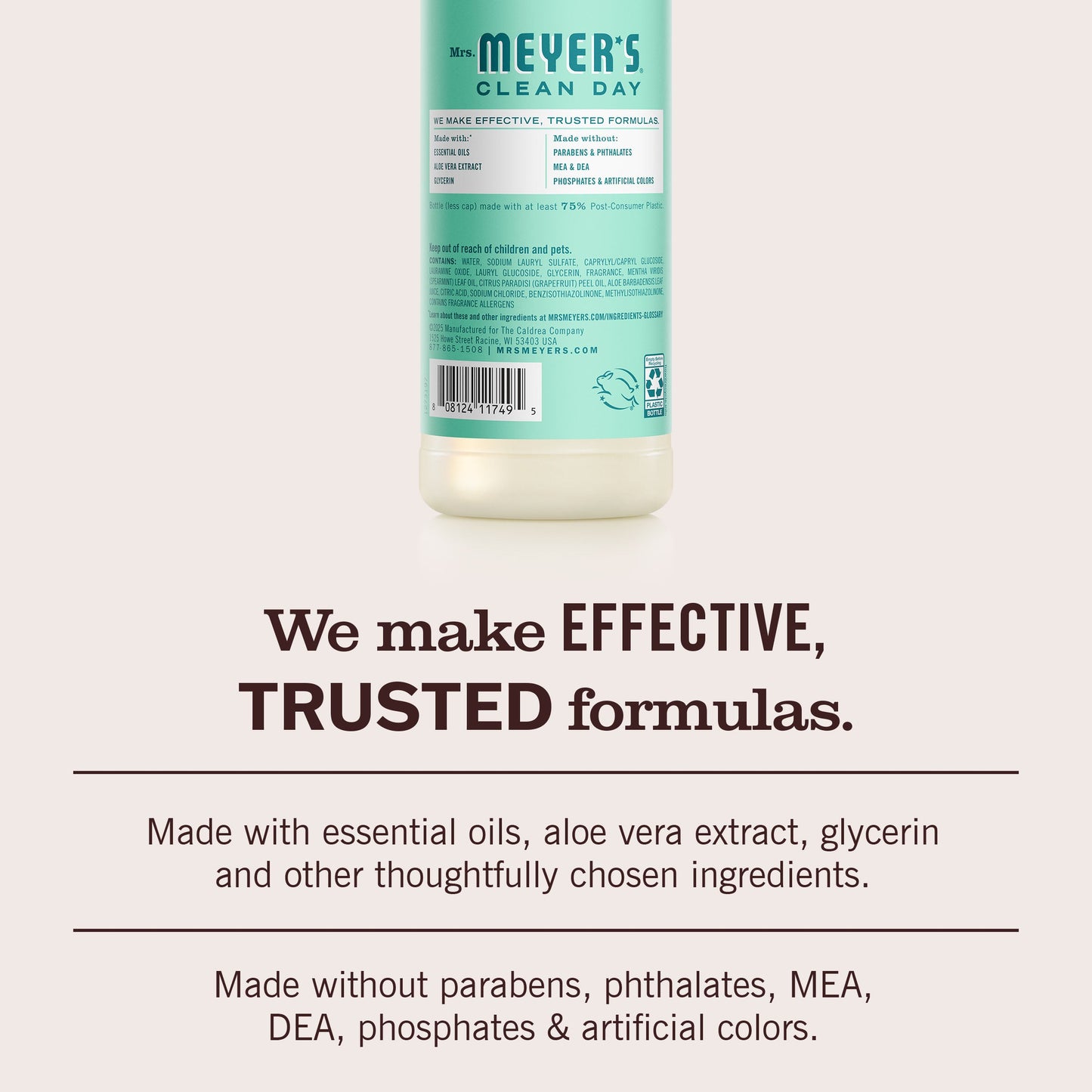 Mint Dish Soap Mrs. Meyers - with Kitchen Cleanup