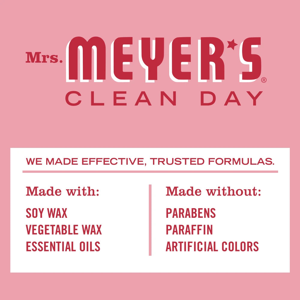 Mrs. Meyers Peppermint Soy Candle Large - with Garden-Inspired Scent