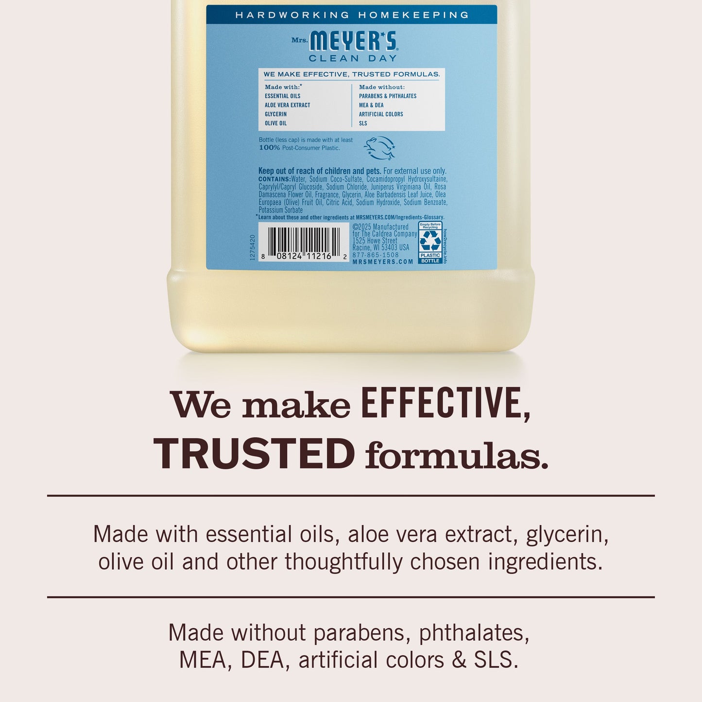 Mrs. Meyers Rain Water Liquid Hand Soap Refill - with Everyday Cleansing