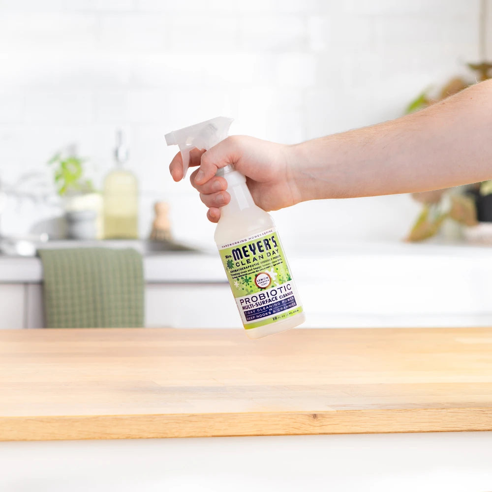 Mrs. Meyers Lemon Verbena Probiotic Multi - Surface Cleaner - with Everyday Surface Care