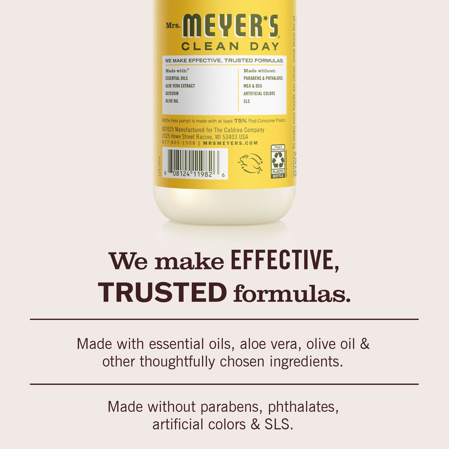 Mrs. Meyers Dandelion Liquid Hand Soap 3 - count Bundle - with Everyday Cleansing