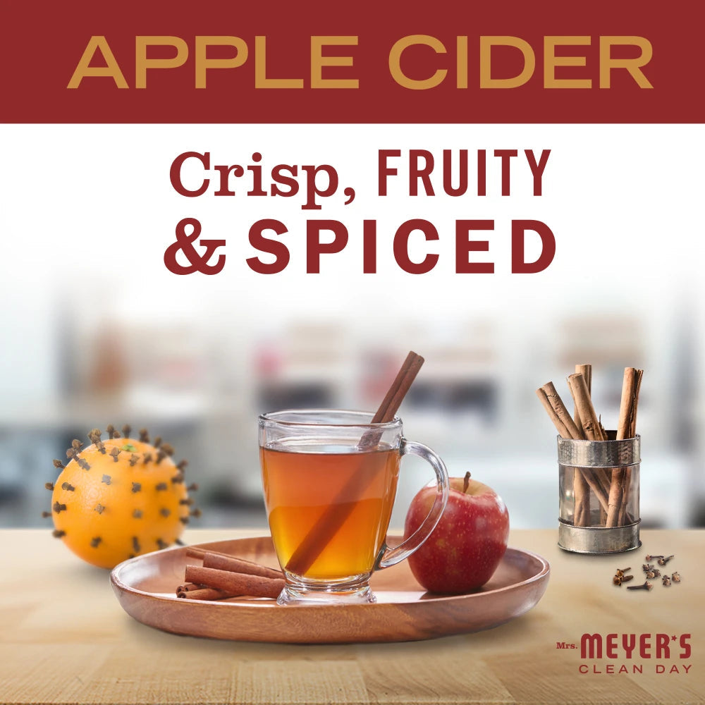 Mrs. Meyers Apple Cider Soy Candle Large - with Garden-Inspired Scent