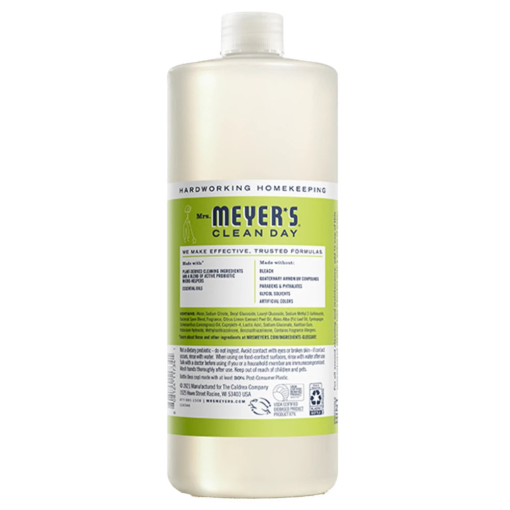 Mrs. Meyers Lemon Verbena Probiotic Multi - Surface Concentrate - with Convenient Concentrated Use