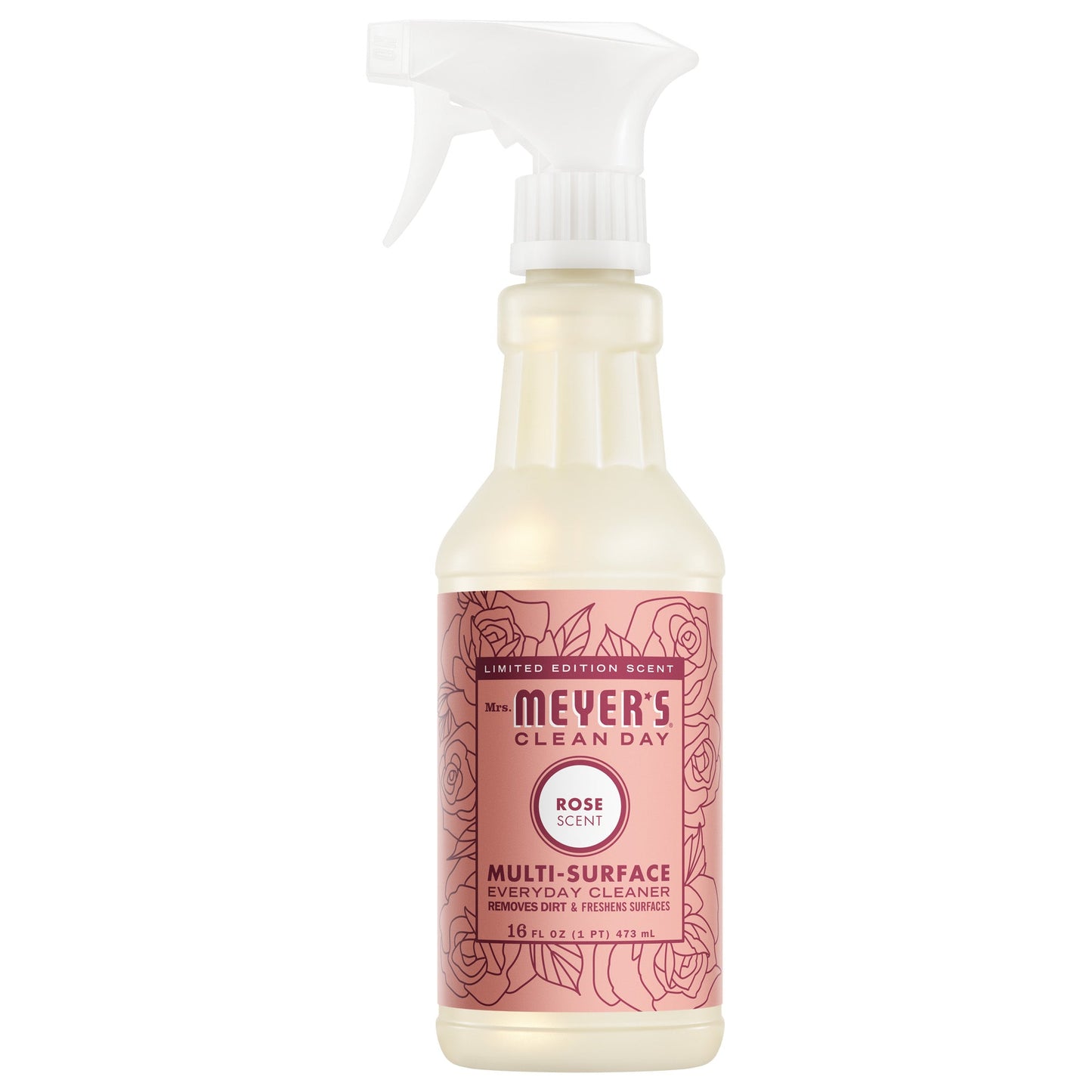 Mrs. Meyers Rose Multi - Surface Everyday Cleaner - with Everyday Surface Care
