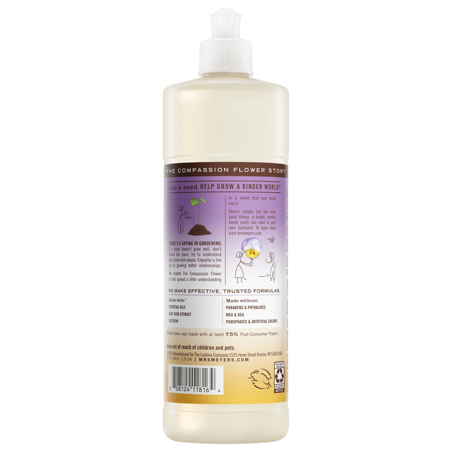 Compassion Flower Dish Soap Mrs. Meyers - with Kitchen Cleanup