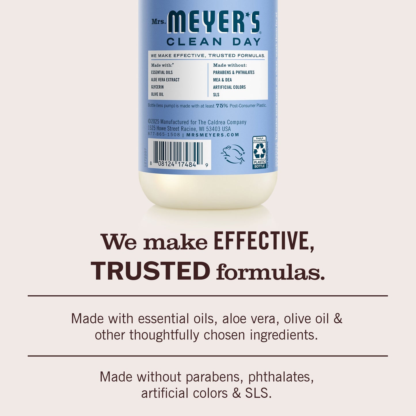 Mrs. Meyers Bluebell Liquid Hand Soap - with Everyday Cleansing