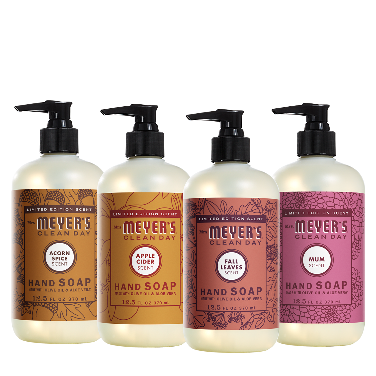 Mrs. Meyers Fall Seasonal Hand Soap Collection - with Everyday Cleansing