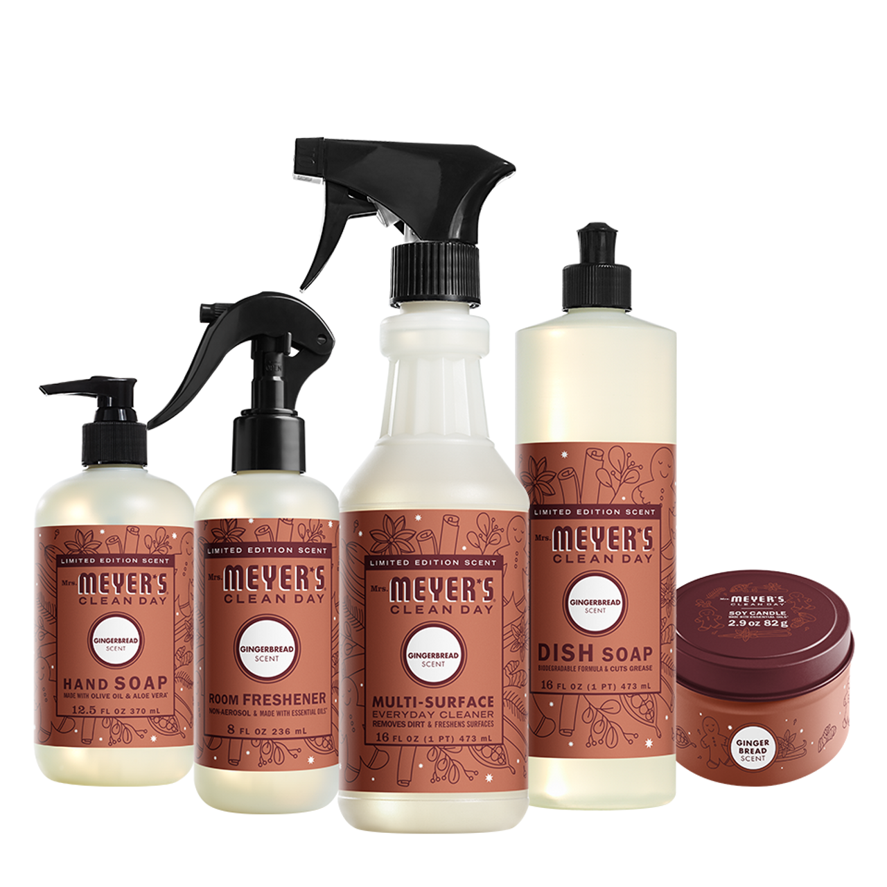 Mrs. Meyers Gingerbread Collection - with Everyday Cleansing