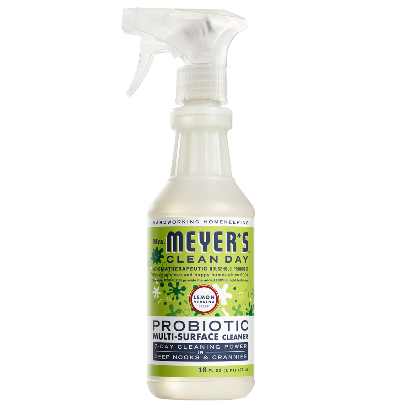 Mrs. Meyers Lemon Verbena Probiotic Multi - Surface Cleaner - with Everyday Surface Care