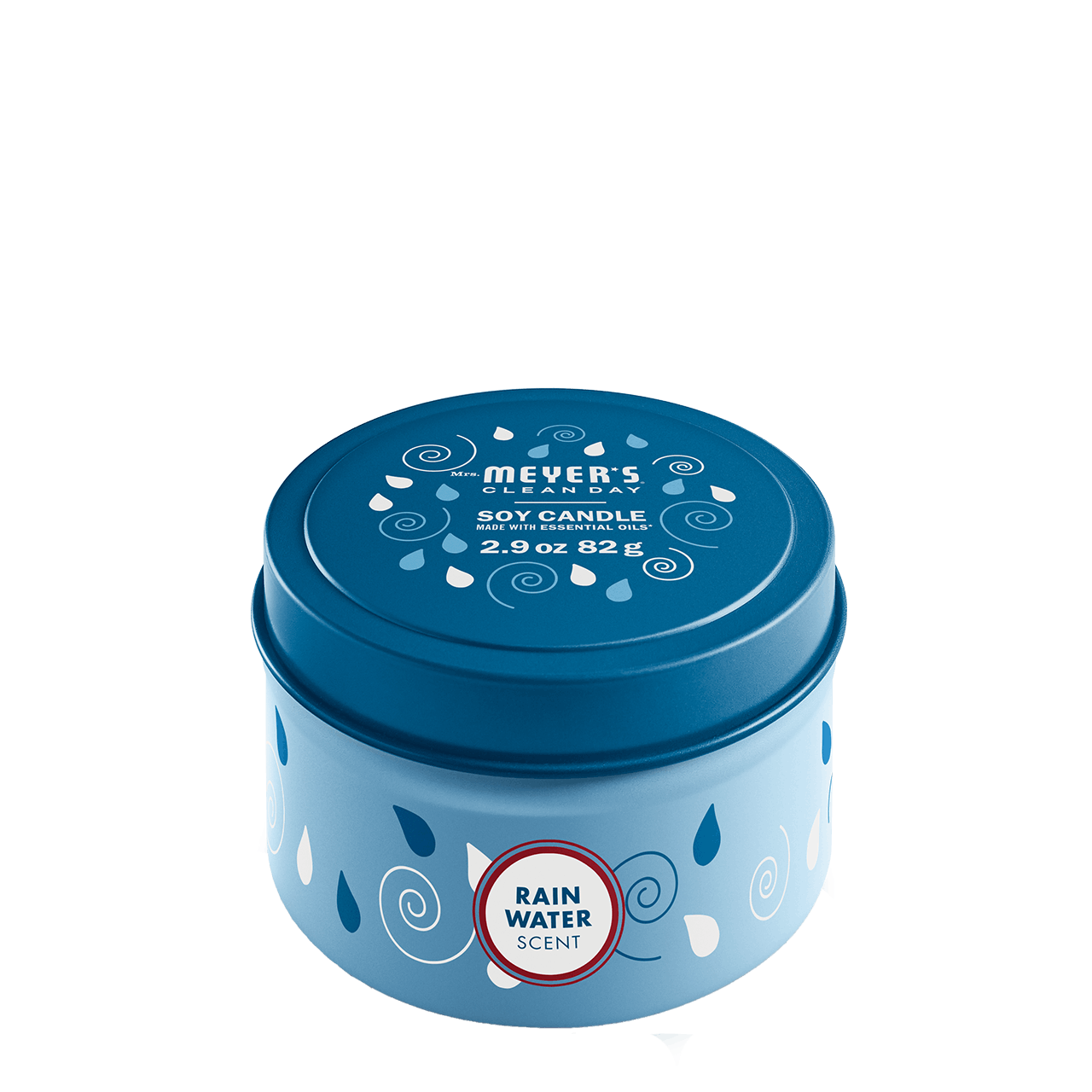 Mrs. Meyers Rain Water Tin Candle - with Garden-Inspired Scent