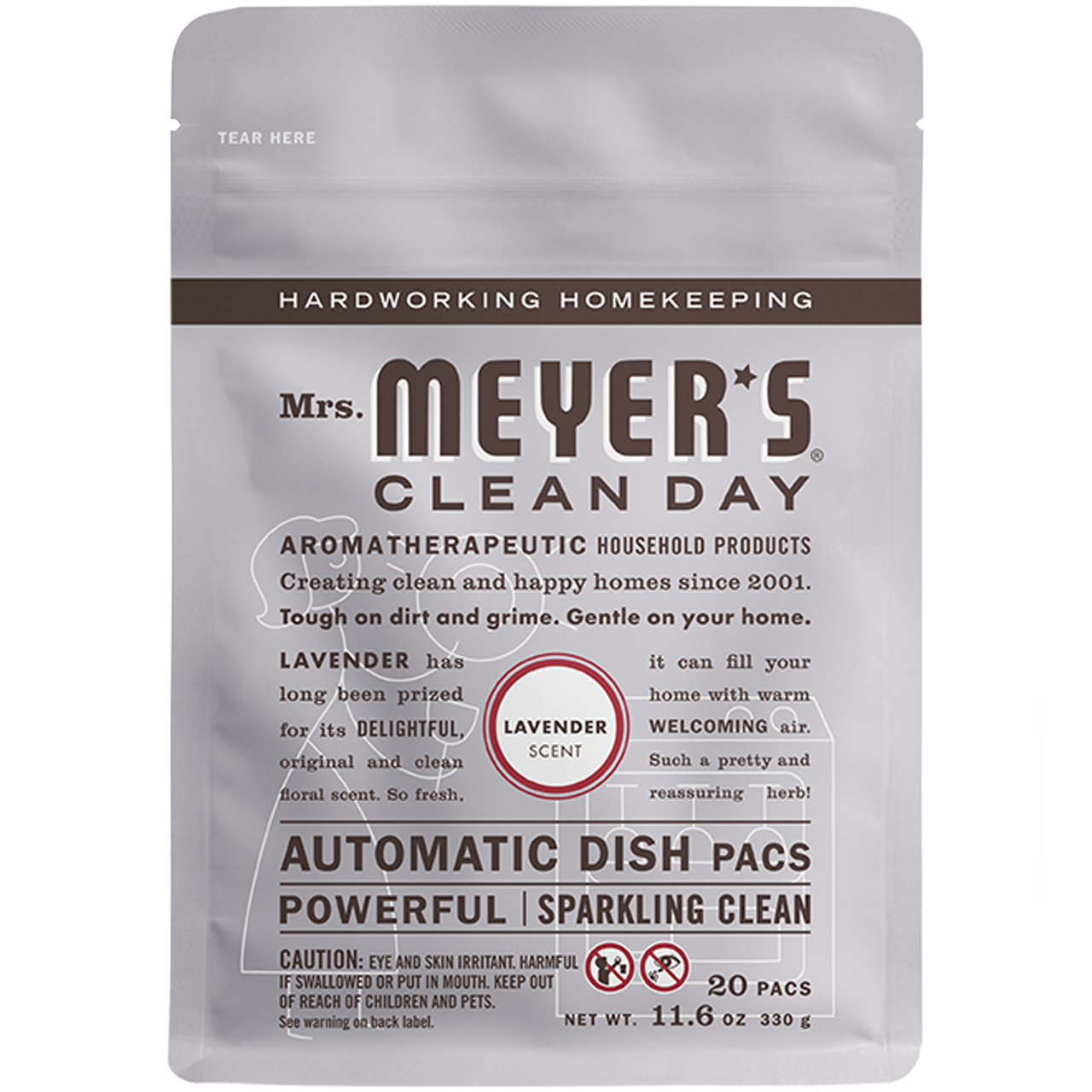 Mrs. Meyers Lavender Automatic Dish Packs - with Kitchen Cleanup