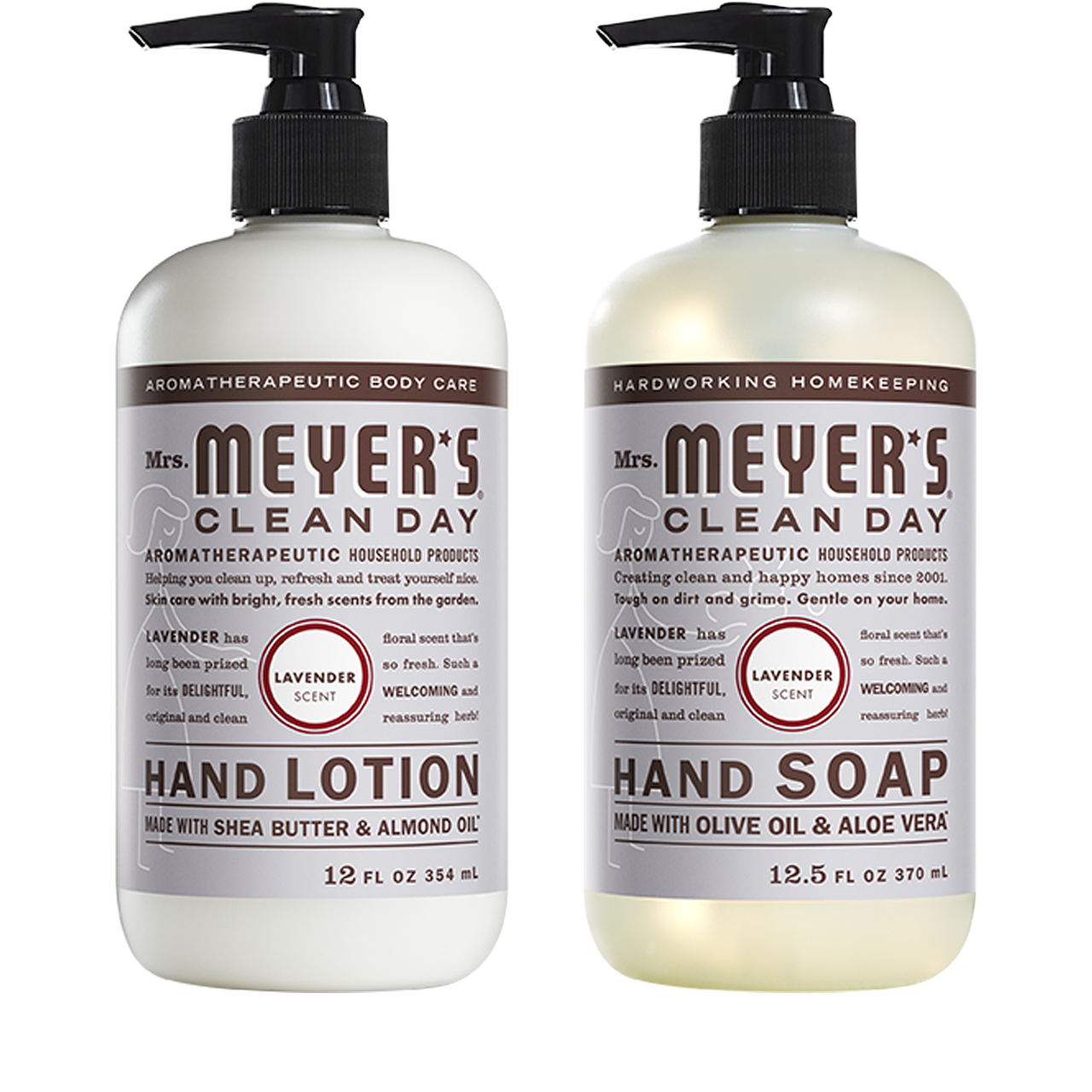 Mrs. Meyers Lavender Hand Care Basics Set - with Everyday Cleansing