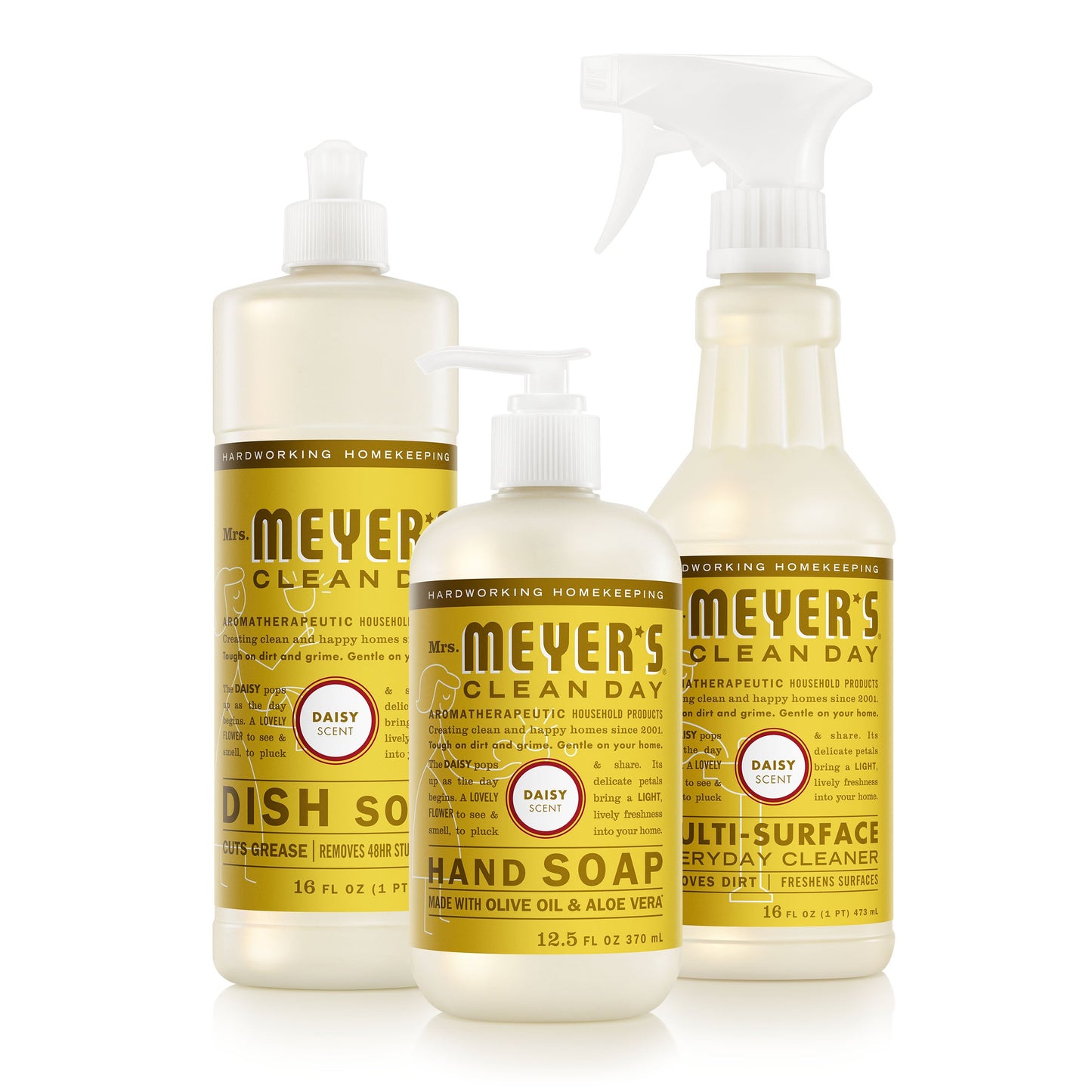 Mrs. Meyers Daisy Kitchen Basics Set - with Everyday Cleansing