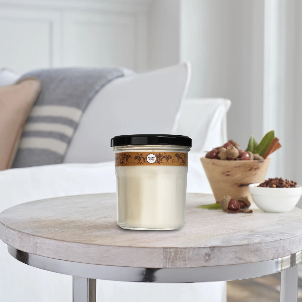 Mrs. Meyers Acorn Spice Soy Candle Large - with Garden-Inspired Scent