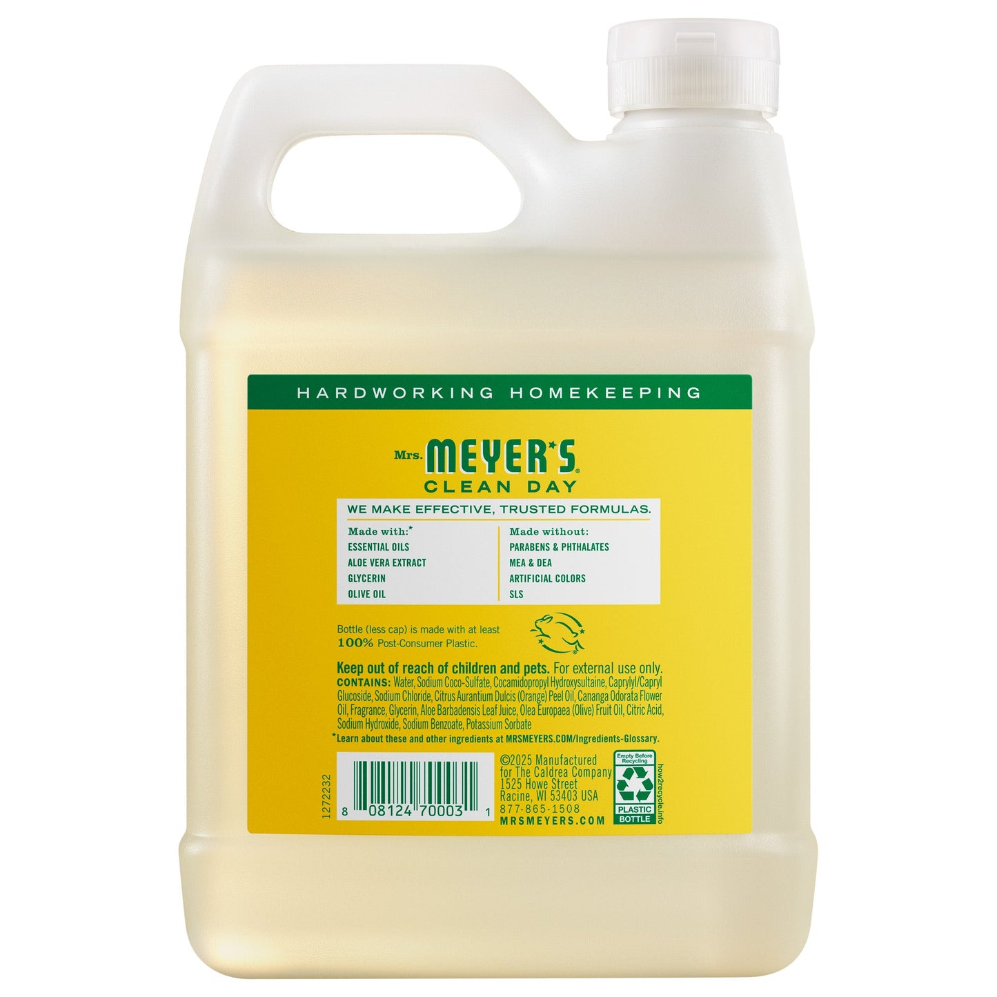 Mrs. Meyers Honeysuckle Liquid Hand Soap Refill - with Everyday Cleansing