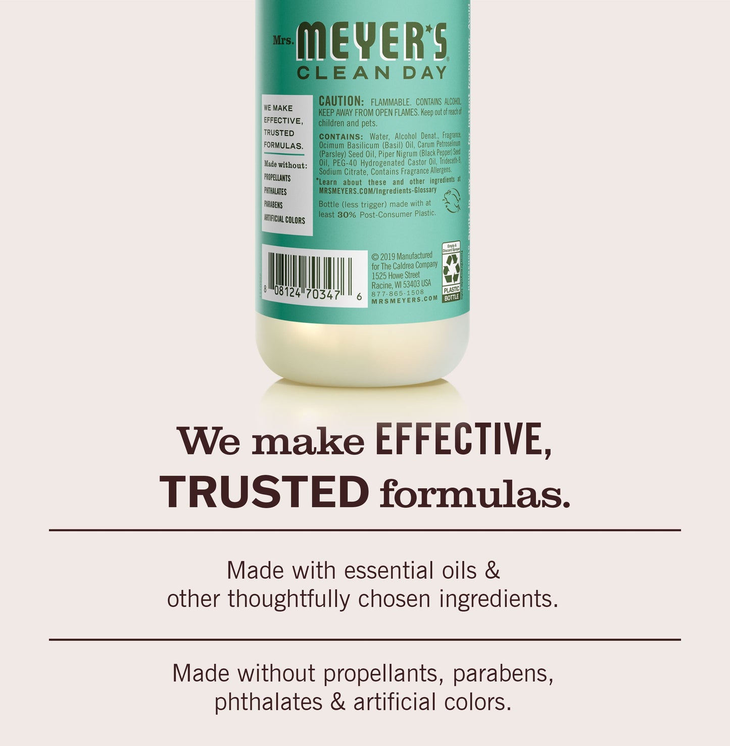 Mrs. Meyers Basil Room Freshener - with Garden-Inspired Scent