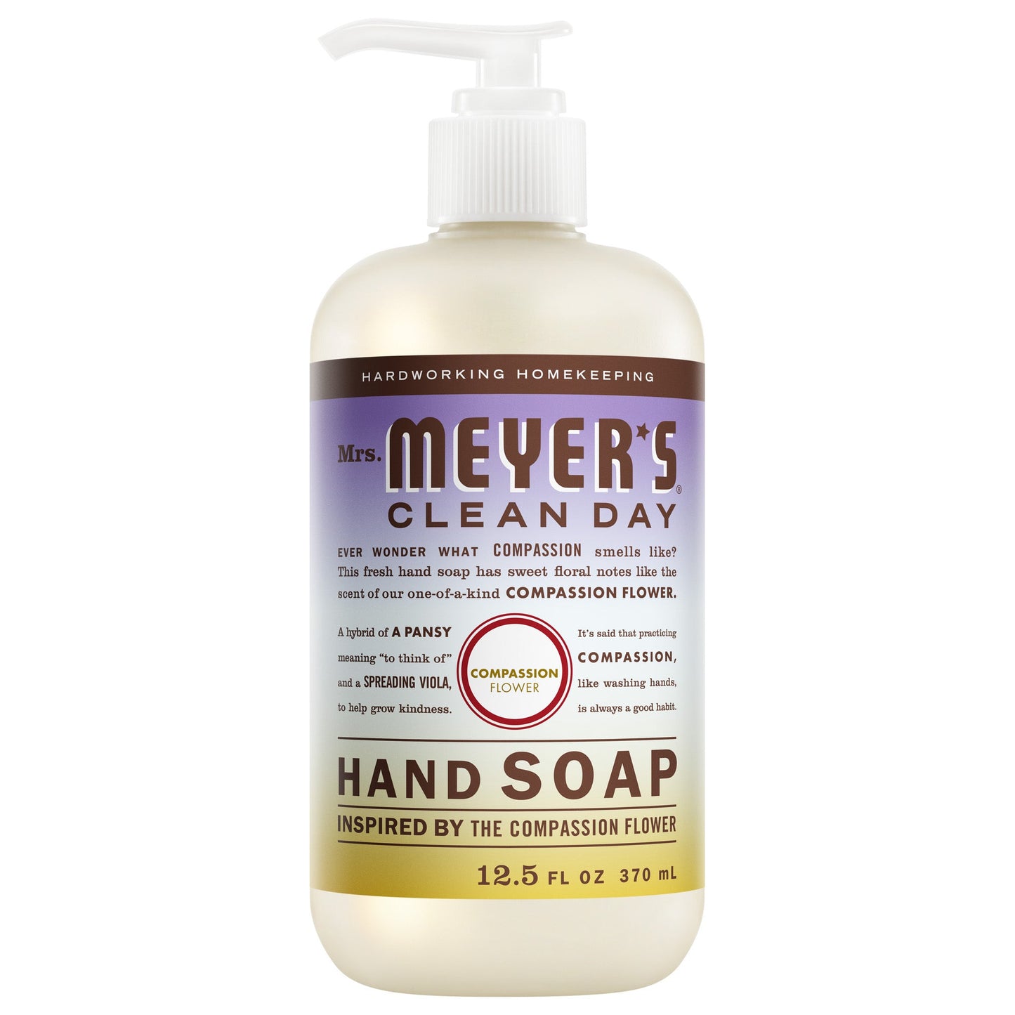 Compassion Flower Liquid Hand Soap Mrs. Meyers - with Everyday Cleansing