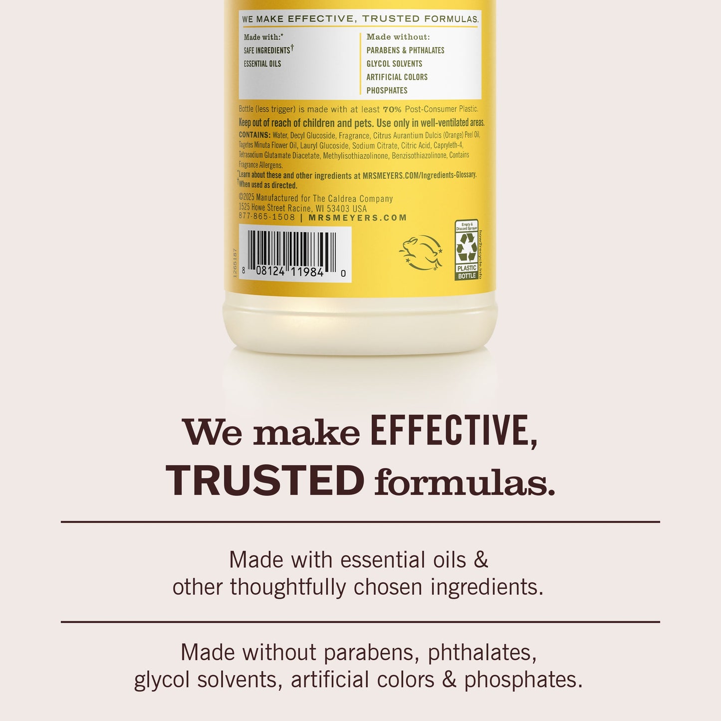 Mrs. Meyers Dandelion Multi - Surface Everyday Cleaner - with Everyday Surface Care
