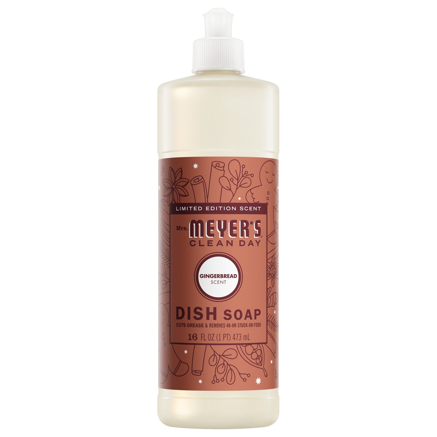 Mrs. Meyers Gingerbread Dish Soap - with Kitchen Cleanup
