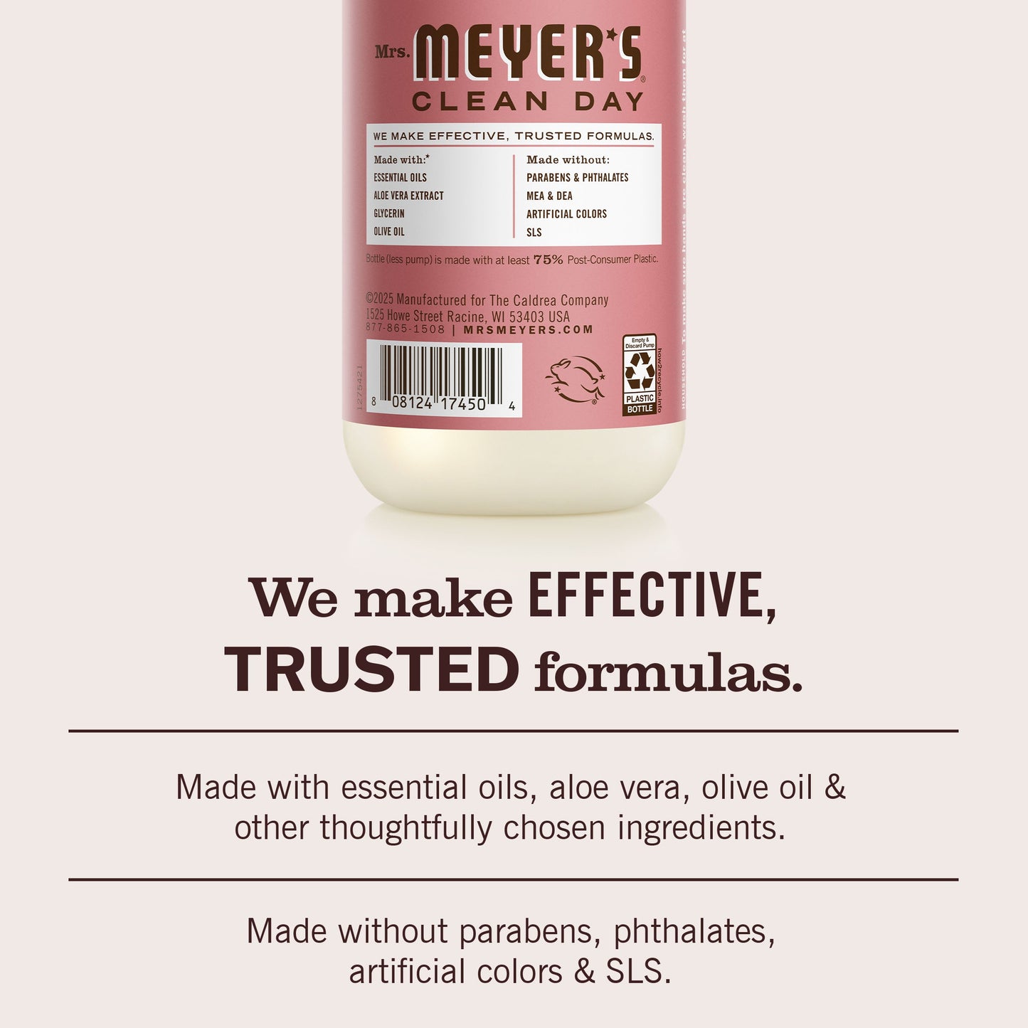 Mrs. Meyers Rosemary Liquid Hand Soap - with Everyday Cleansing