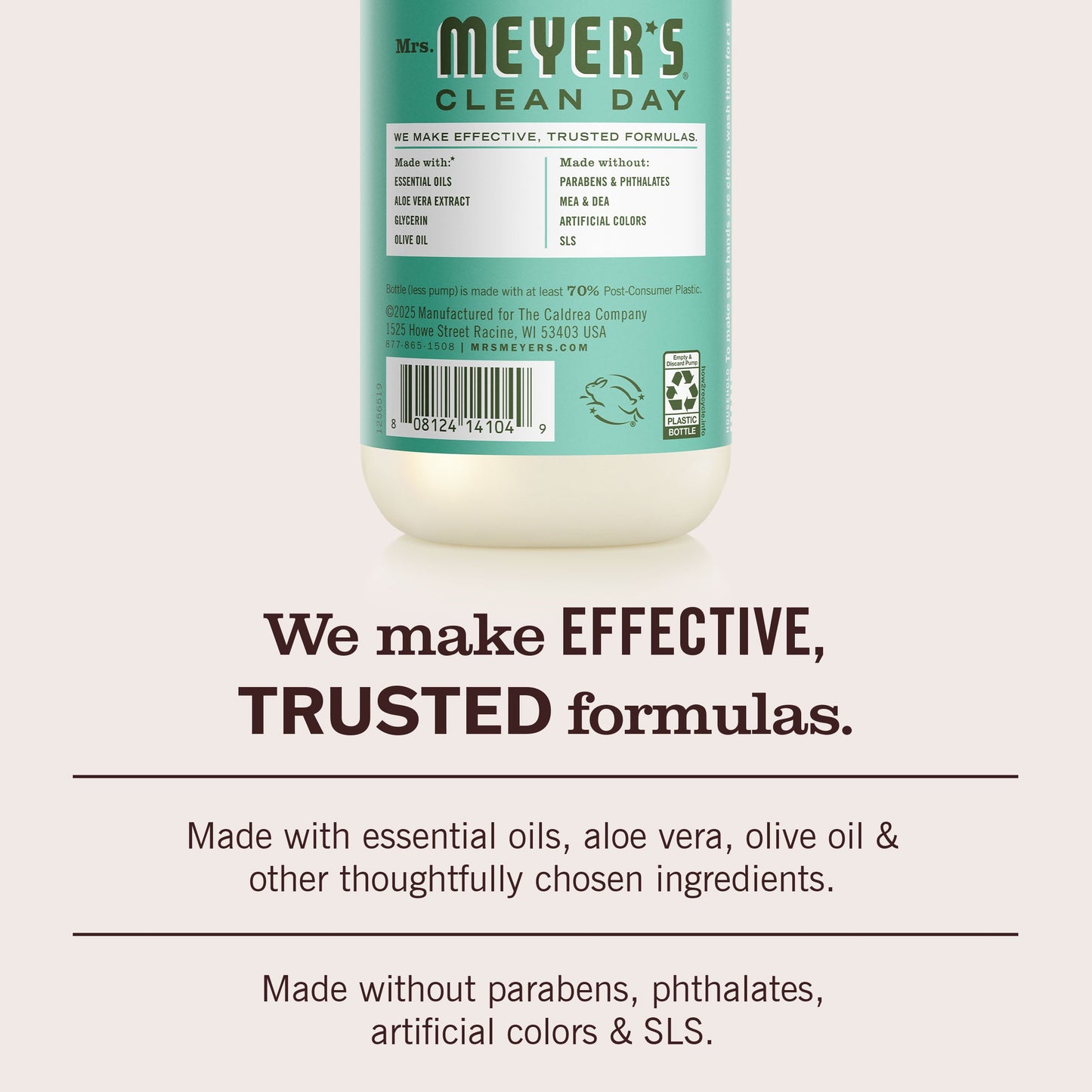 Mrs. Meyers Basil Liquid Hand Soap - with Everyday Cleansing