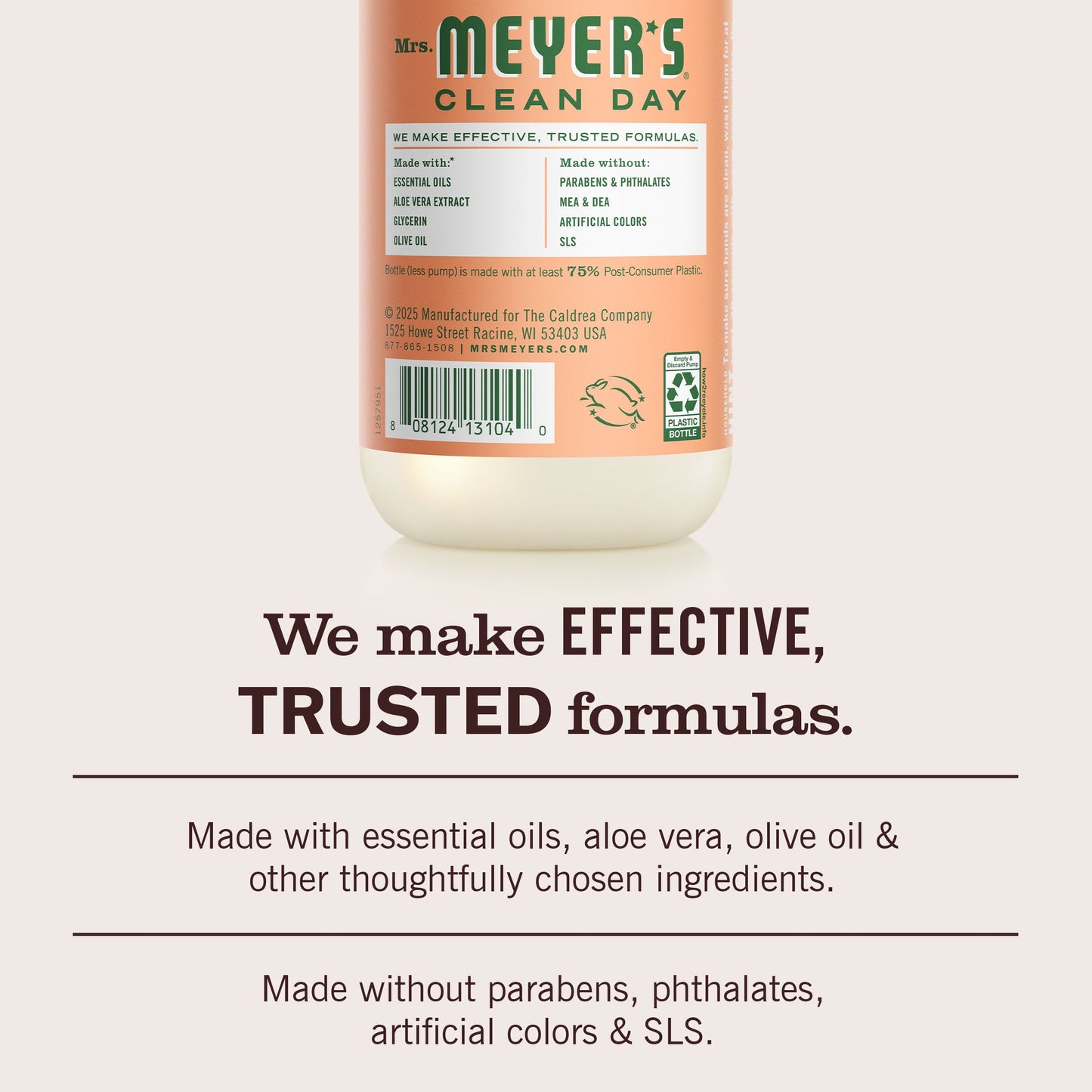 Mrs. Meyers Geranium Liquid Hand Soap - with Everyday Cleansing