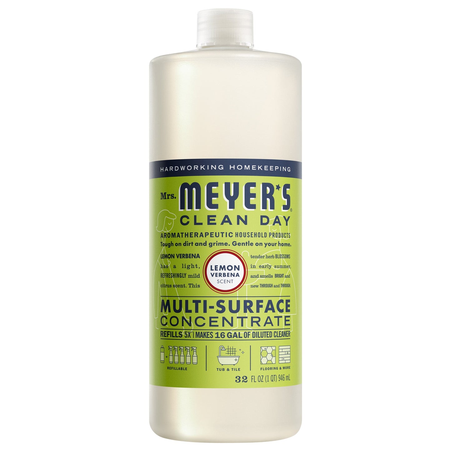 Mrs. Meyers Lemon Verbena Multi - Surface Concentrate - with Convenient Concentrated Use