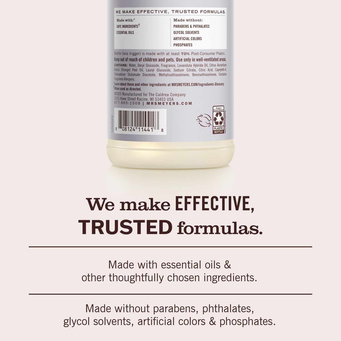 Mrs. Meyers Lavender Multi - Surface Everyday Cleaner - with Everyday Surface Care