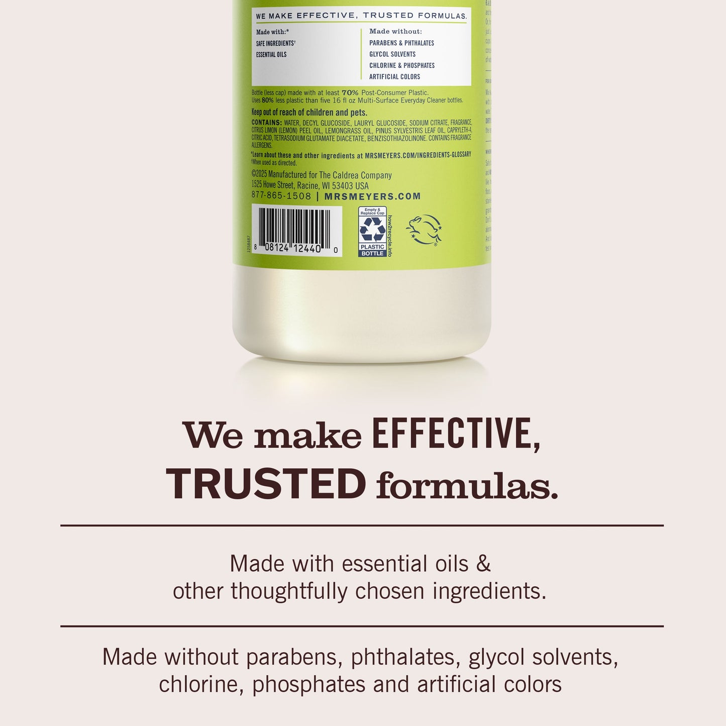 Mrs. Meyers Lemon Verbena Multi - Surface Concentrate - with Convenient Concentrated Use