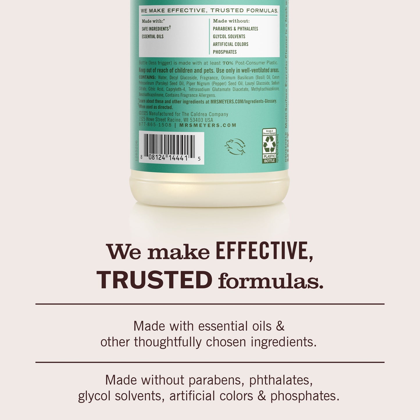 Mrs. Meyers Basil Multi - Surface Everyday Cleaner - with Everyday Surface Care