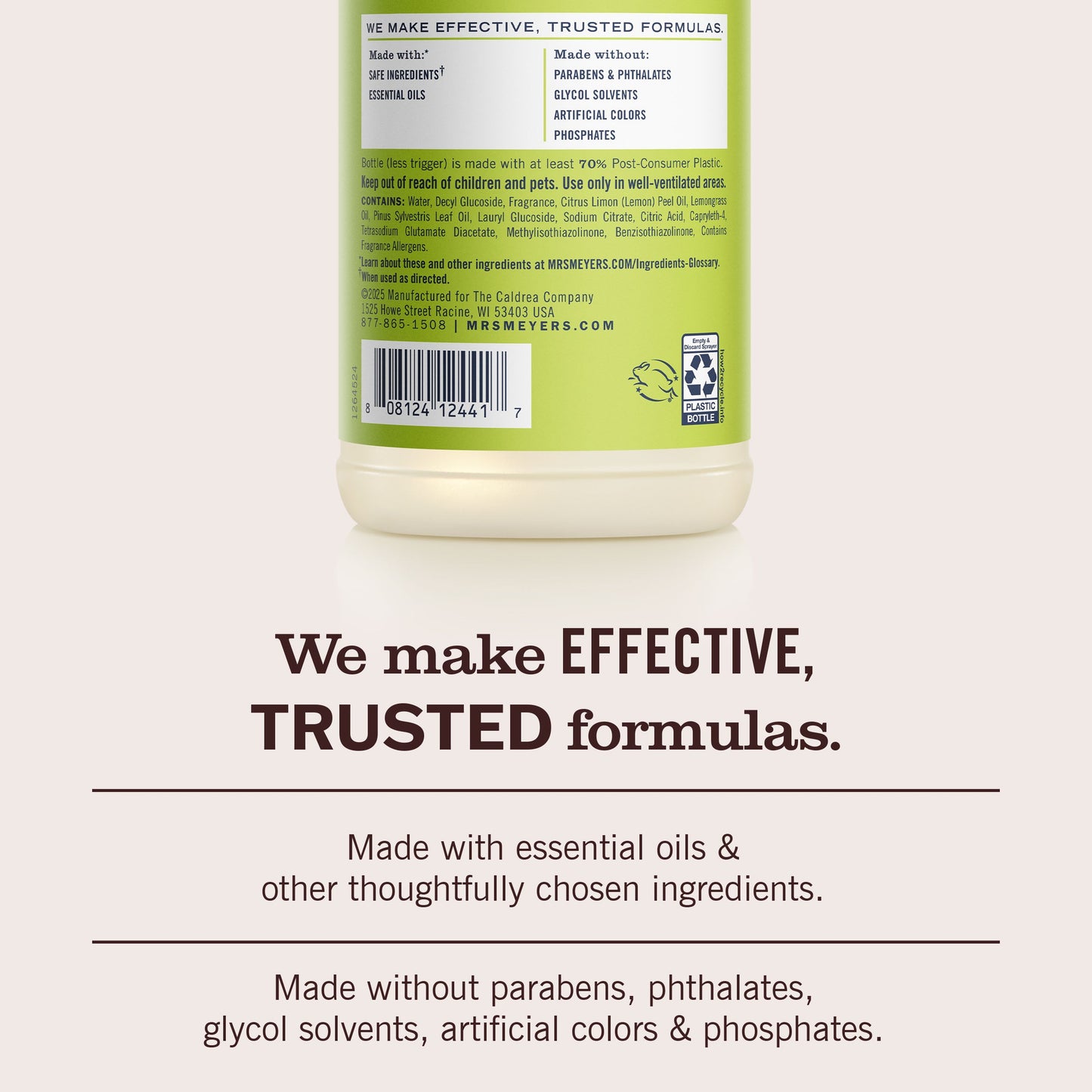 Mrs. Meyers Lemon Verbena Multi - Surface Everyday Cleaner - with Everyday Surface Care