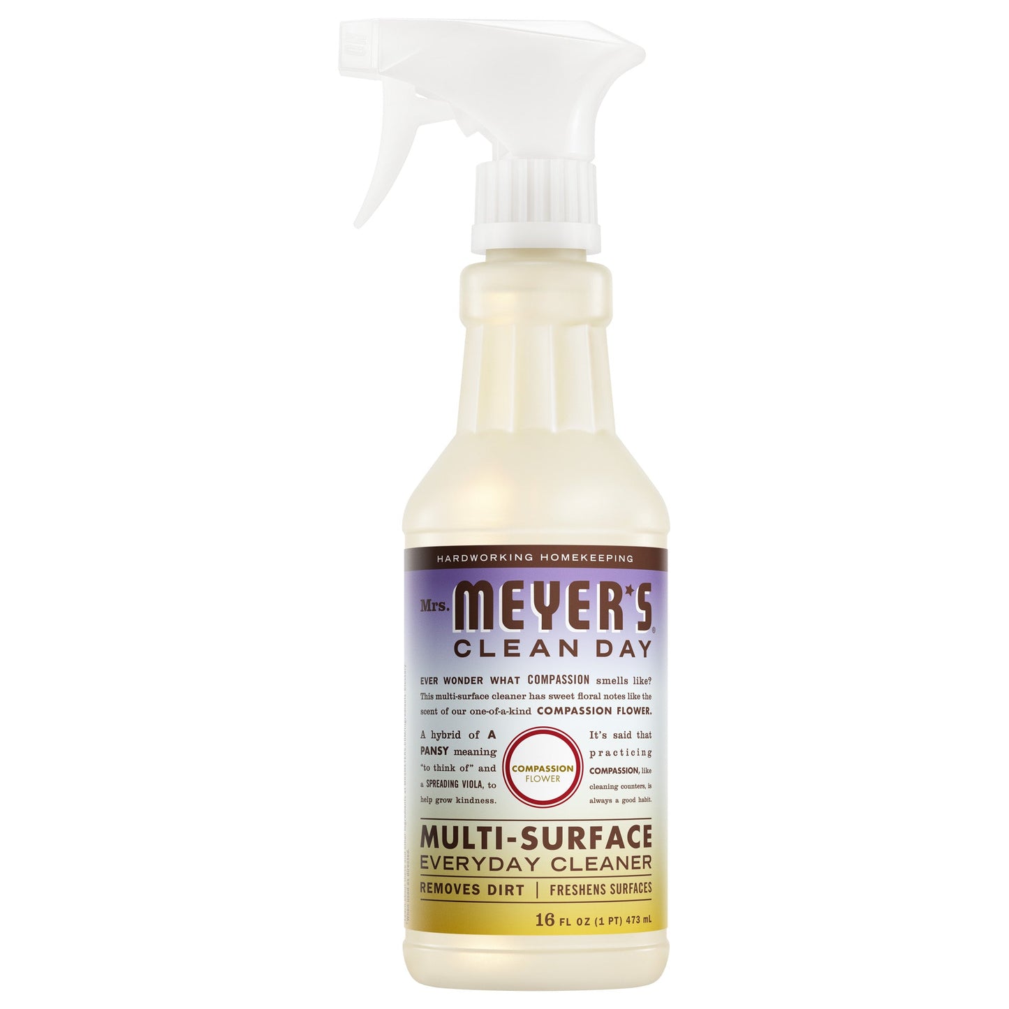 Compassion Flower Multi - Surface Everyday Cleaner Mrs. Meyers - with Everyday Surface Care