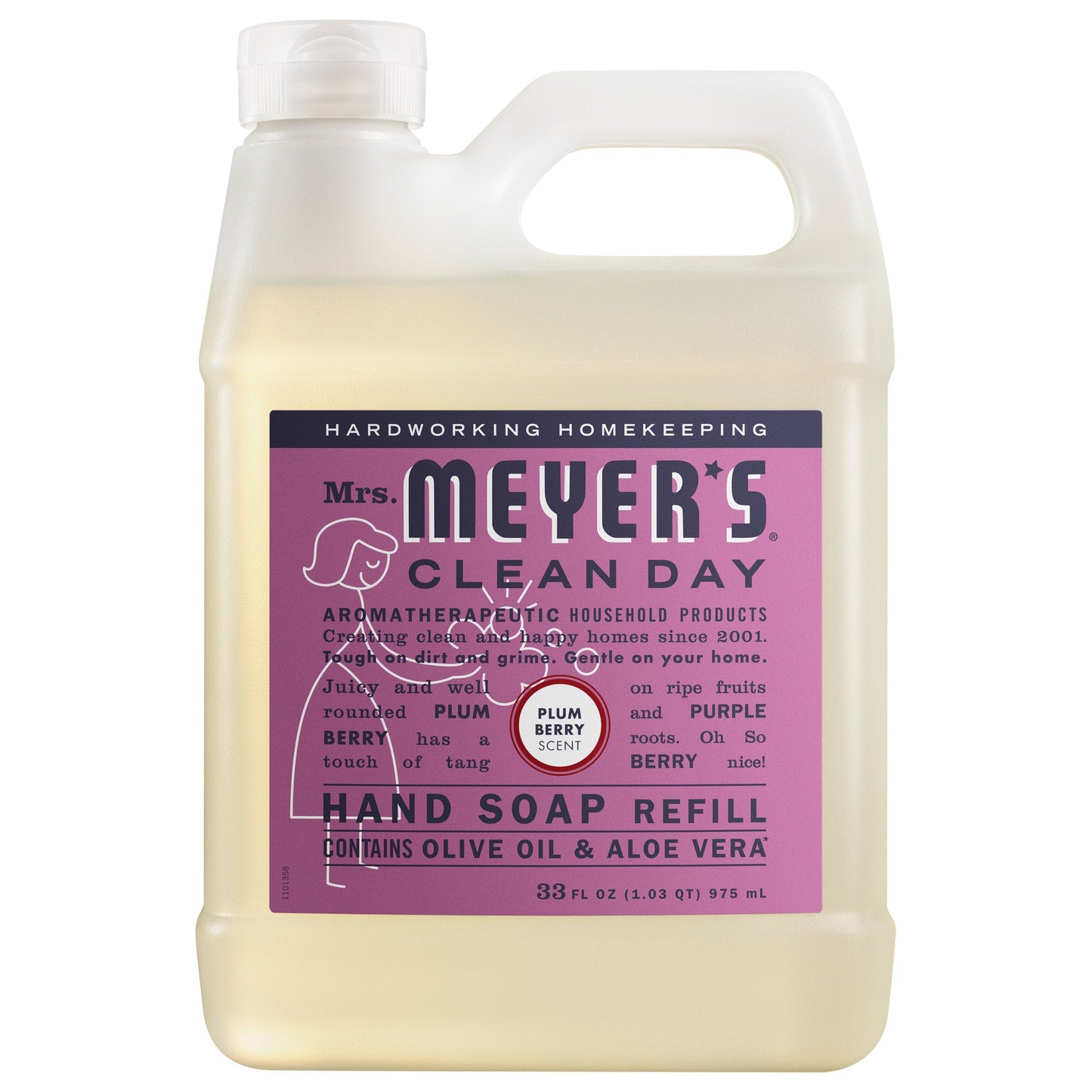 Mrs. Meyers Plum Berry Liquid Hand Soap Refill - with Everyday Cleansing