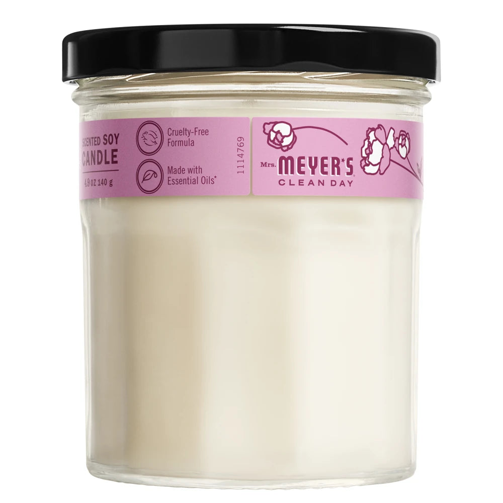 Mrs. Meyers Peony Soy Candle Small - with Garden-Inspired Scent