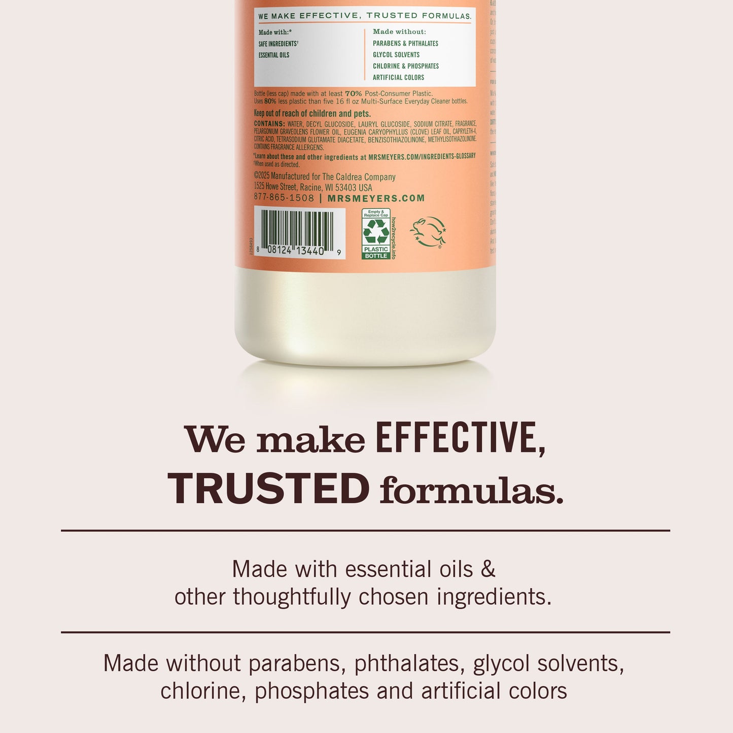 Mrs. Meyers Geranium Multi - Surface Concentrate - with Convenient Concentrated Use