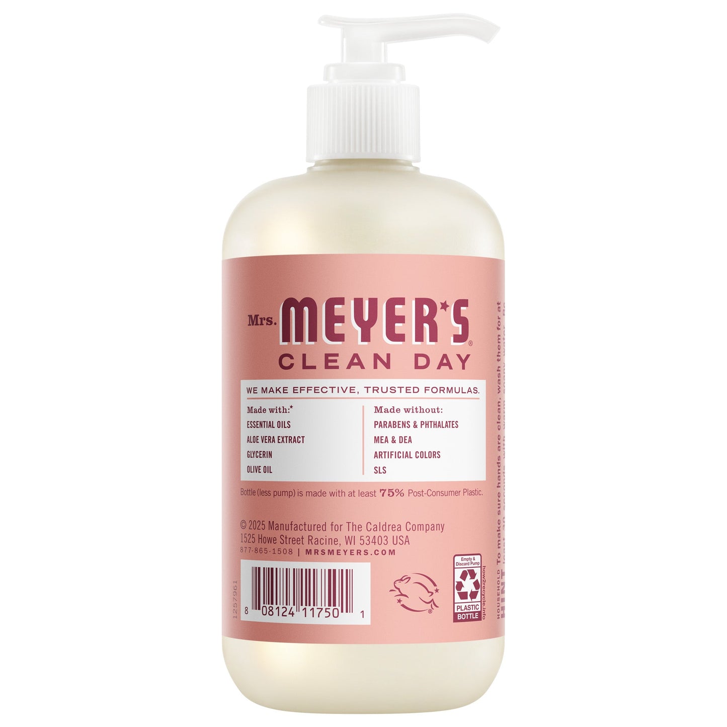 Mrs. Meyers Rose Liquid Hand Soap - with Everyday Cleansing