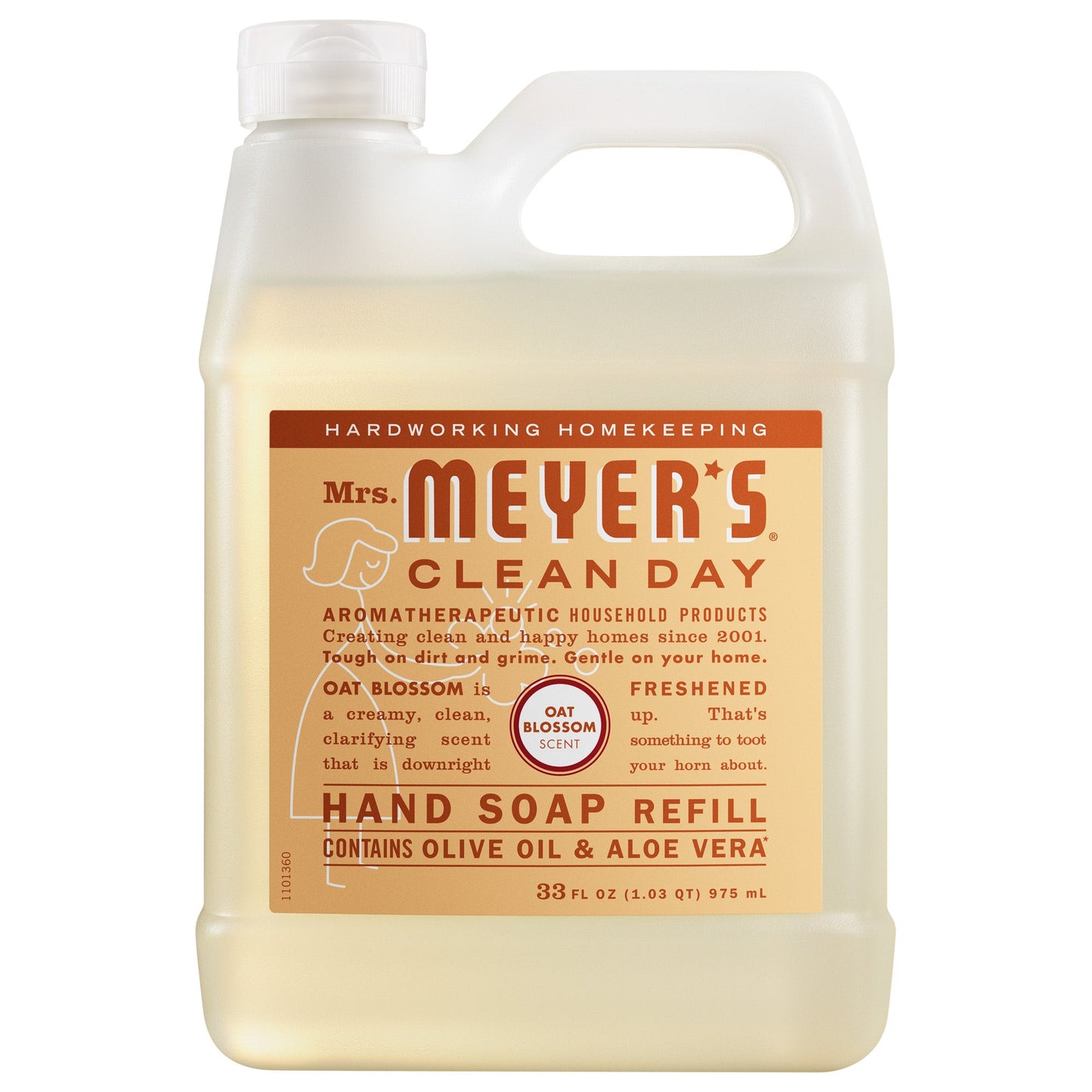 Mrs. Meyers Oat Blossom Liquid Hand Soap Refill - with Everyday Cleansing