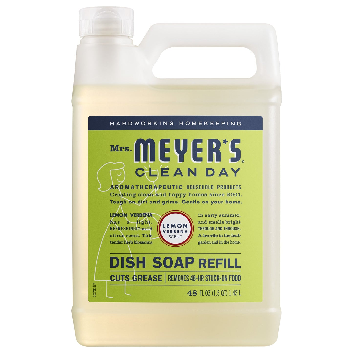 Mrs. Meyers Lemon Verbena Dish Soap Refill - with Kitchen Cleanup