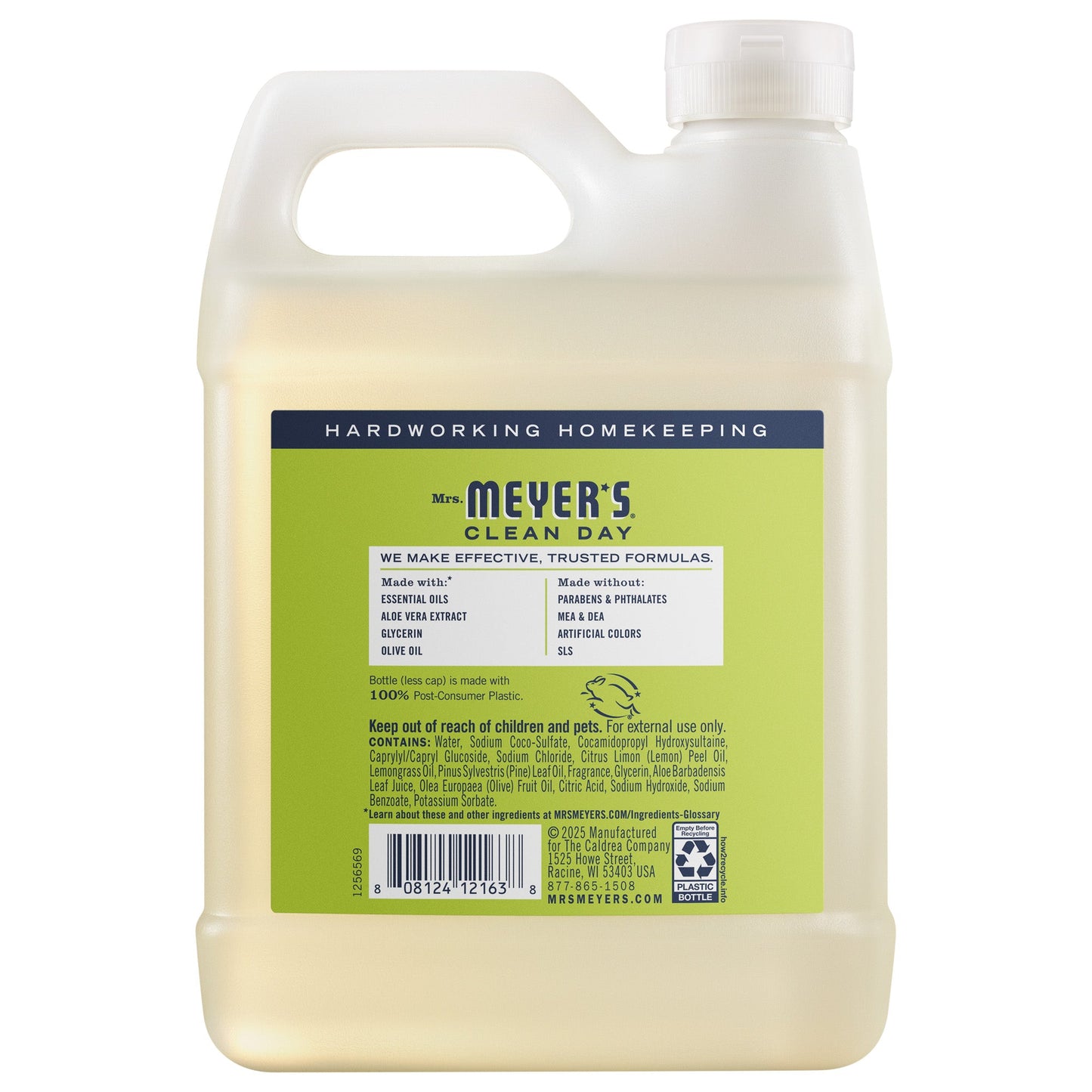 Mrs. Meyers Lemon Verbena Liquid Hand Soap Refill - with Everyday Cleansing
