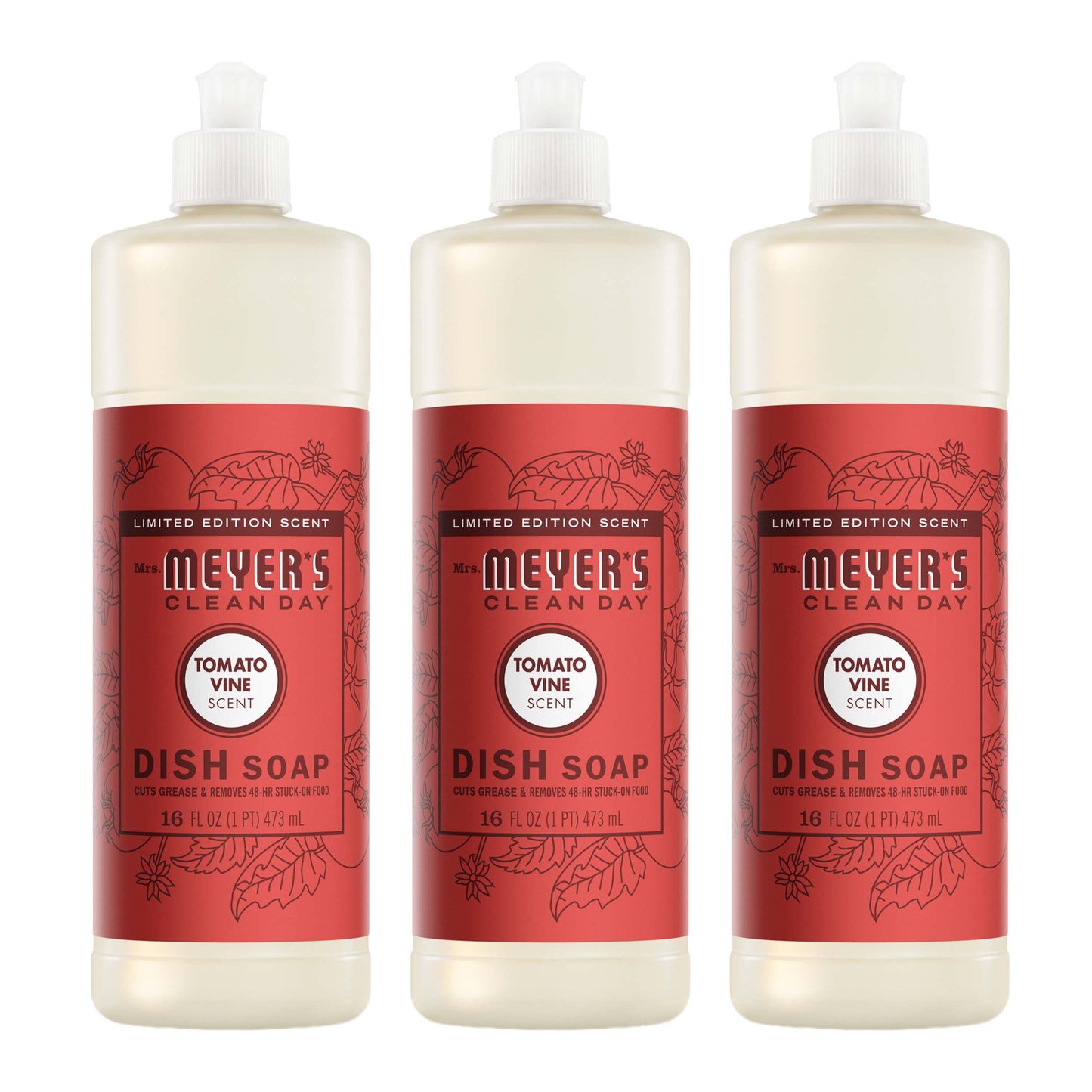 mrs meyers tomato vine dishsoap three count bundle - with Kitchen Cleanup