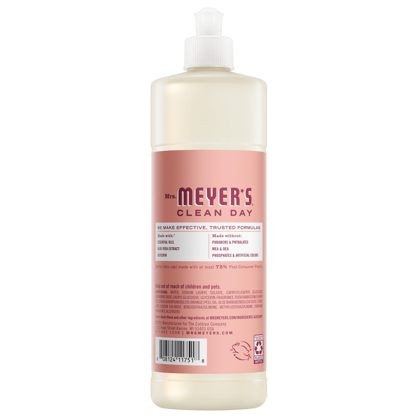 Rose Dish Soap Mrs. Meyers - with Kitchen Cleanup