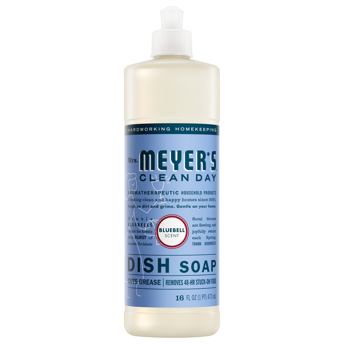 Mrs. Meyers Bluebell Dish Soap - with Kitchen Cleanup